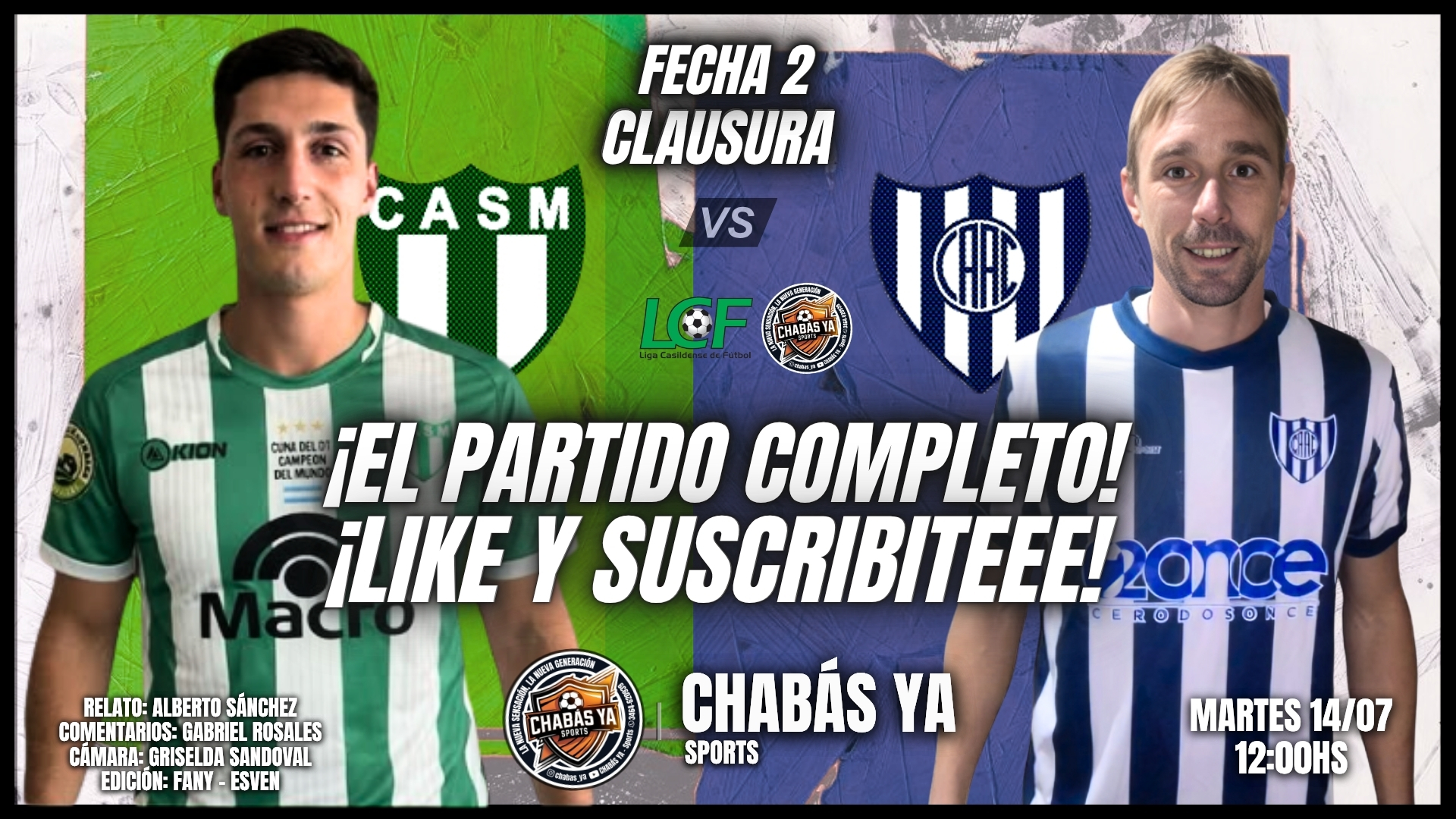 Atl. Pujato vs Sp. Matienzo - final reserva - torneo apertura liga casildense de futbol 2026 partido de ida en el predio lionel scaloni